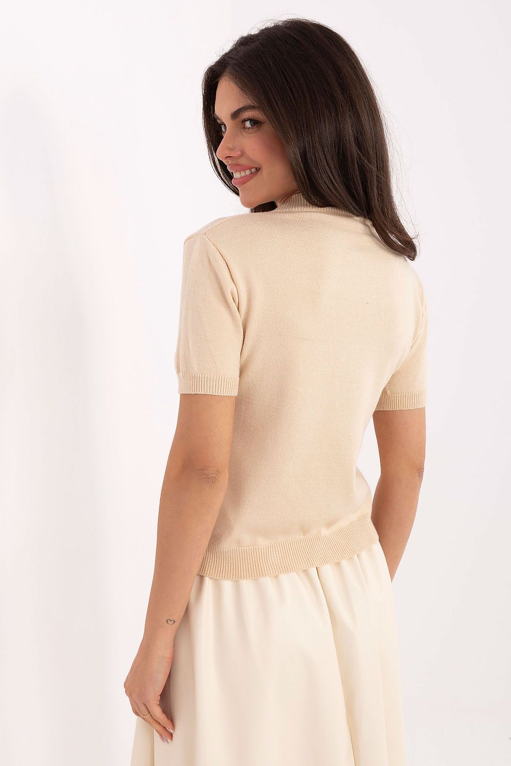  Short sleeve sweater model 219595 Factory Price 